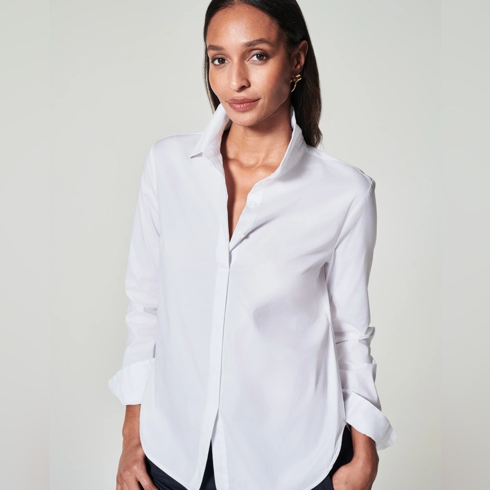 💎 SPANX The Best Button Down - classic white